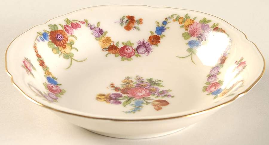 9954-9195 (Cream, Emboss Groove Edge) Fruit/Dessert (Sauce) Bowl by Epiag-1