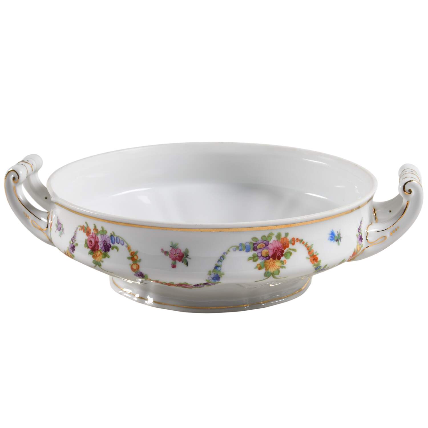 9954-9195 (White, Emboss Groove Edge) Round Vegetable No Lid by Epiag-1
