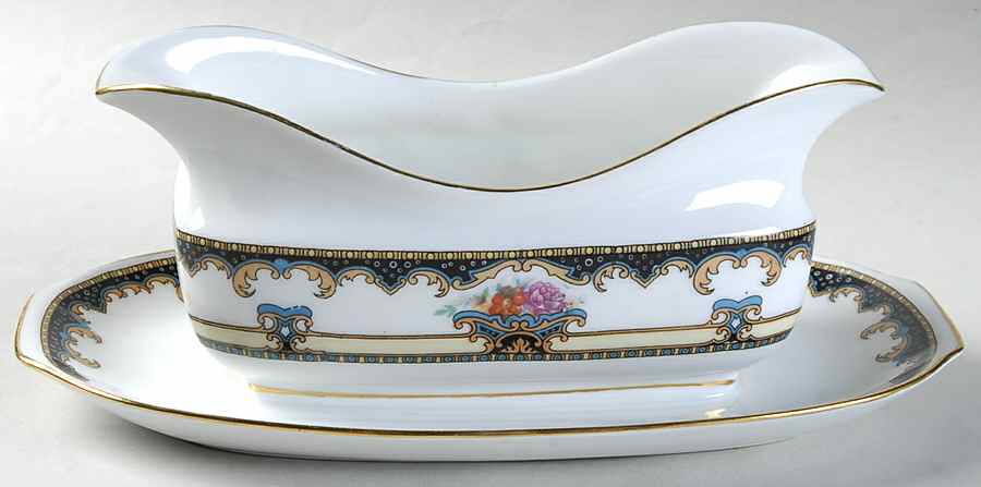 Buckingham Gravy Boat with Attached Underplate by Epiag-1