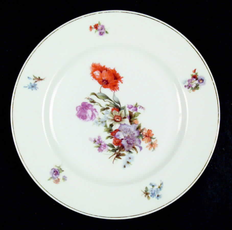 Dresdene (No Gold Filigree) Salad Plate by Epiag-1