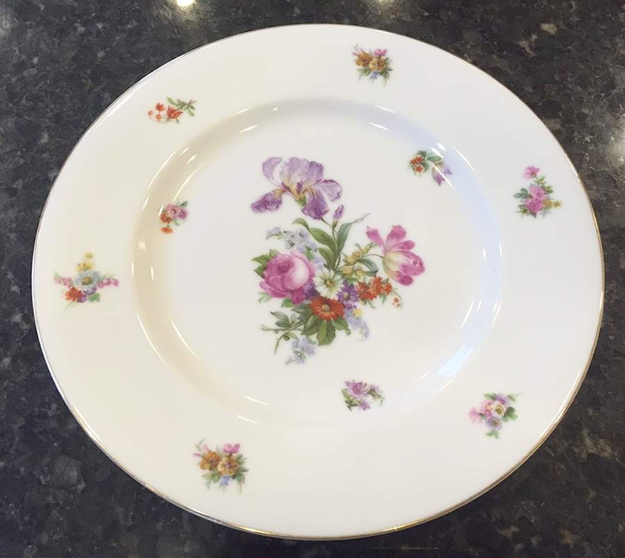 Dresdene (No Gold Filigree) Dinner Plate by Epiag-1