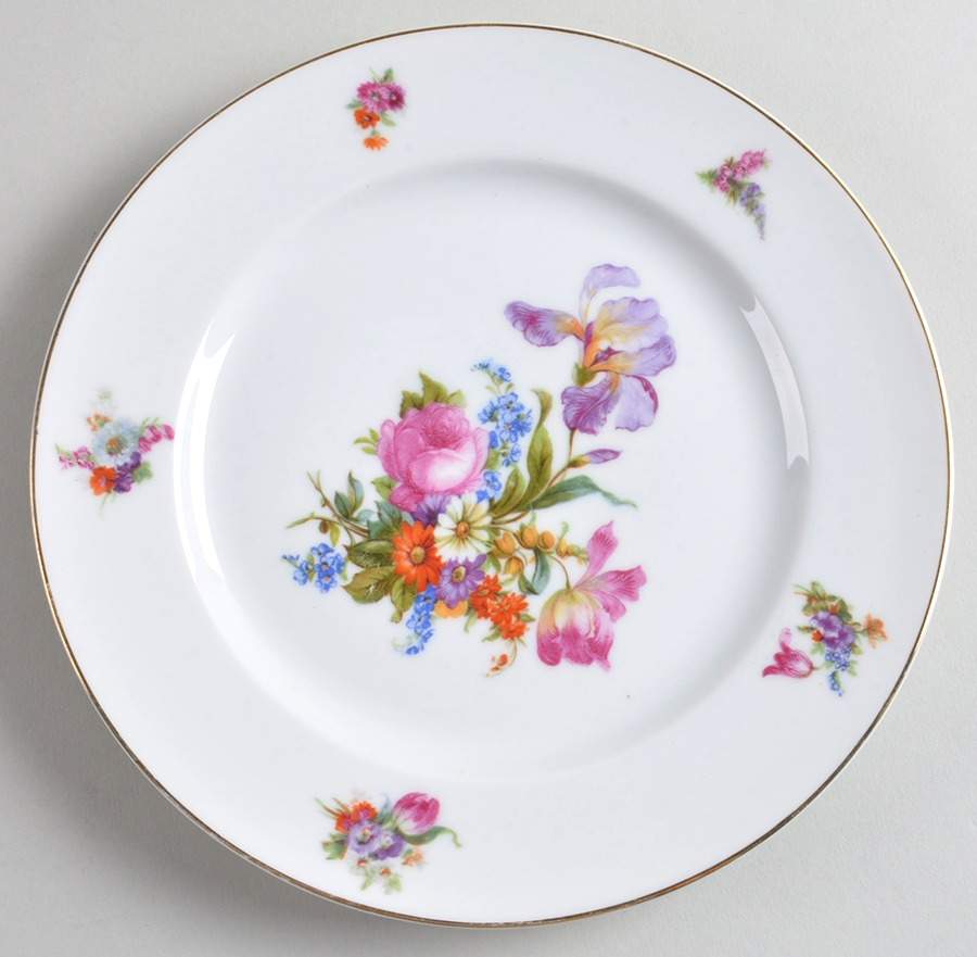 Dresdene (No Gold Filigree) Luncheon Plate by Epiag-1