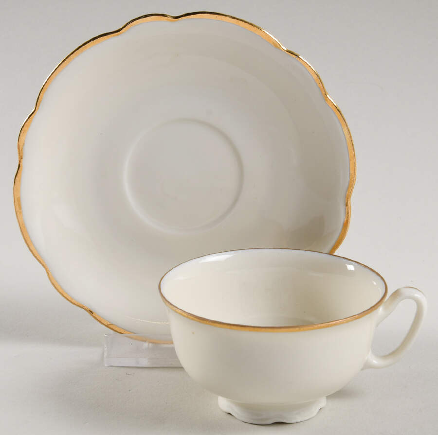 EPI26 Footed Demitasse Cup & Saucer Set by Epiag-1