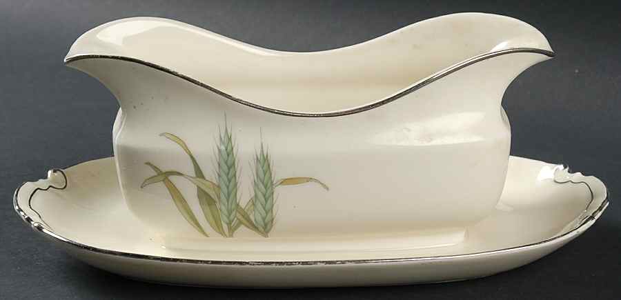 Harvest Gravy Boat with Attached Underplate by Epiag-1