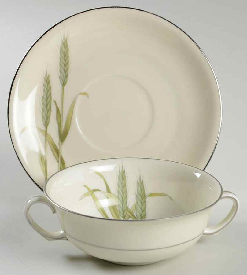 Harvest Flat Cream Soup Bowl & Saucer Set by Epiag-1