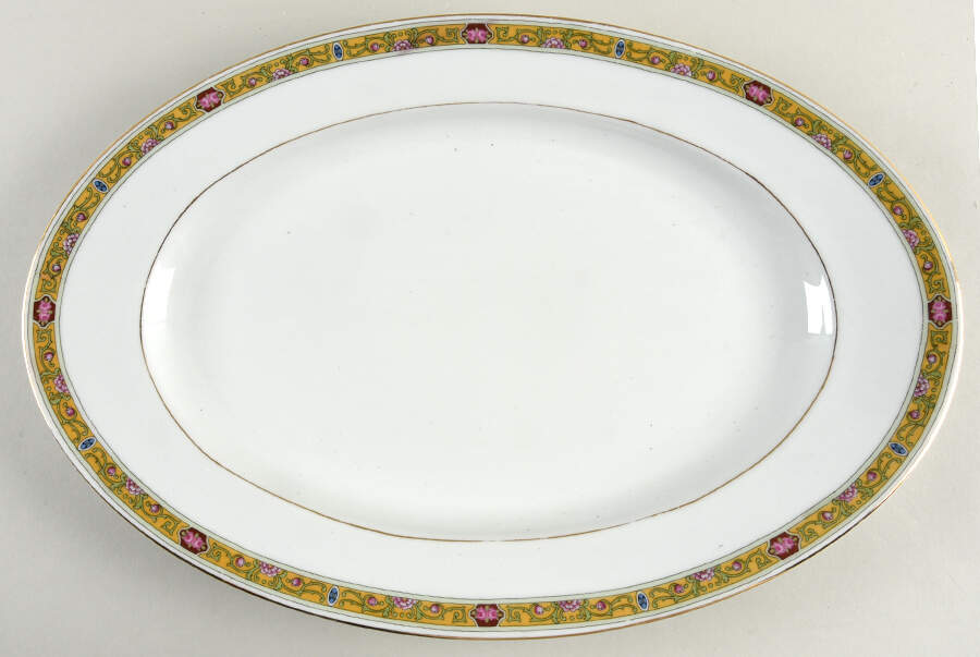 Ivory 17" Oval Serving Platter by Epiag-1