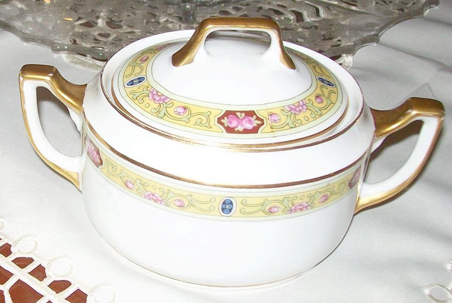Ivory Sugar Bowl & Lid by Epiag-1