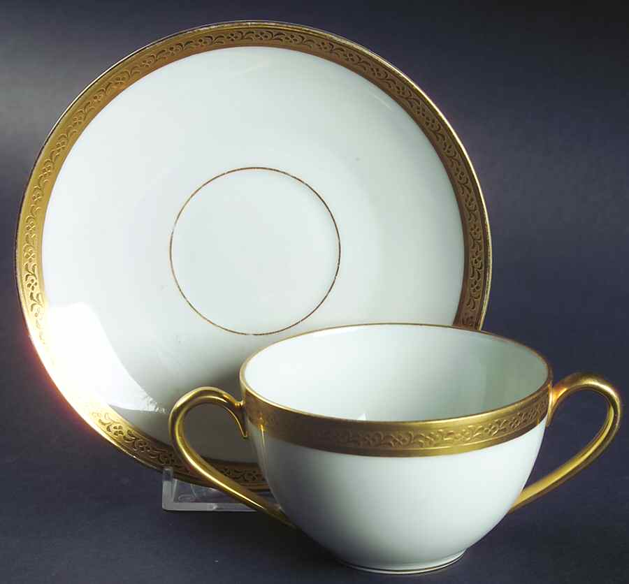 The Melrose Flat Bouillon Cup & Saucer by Epiag-1