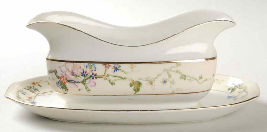 Merveille Gravy Boat with Attached Underplate by Epiag-1