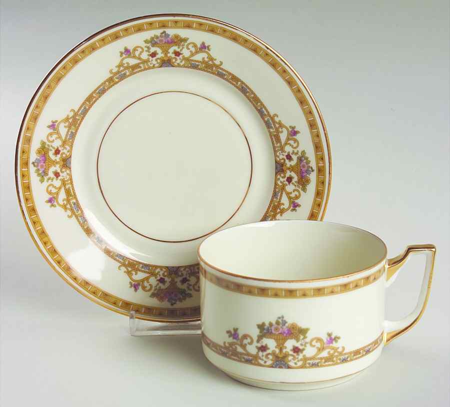 Moresque (Cream) Oversized Cup & Saucer Set by Epiag-1