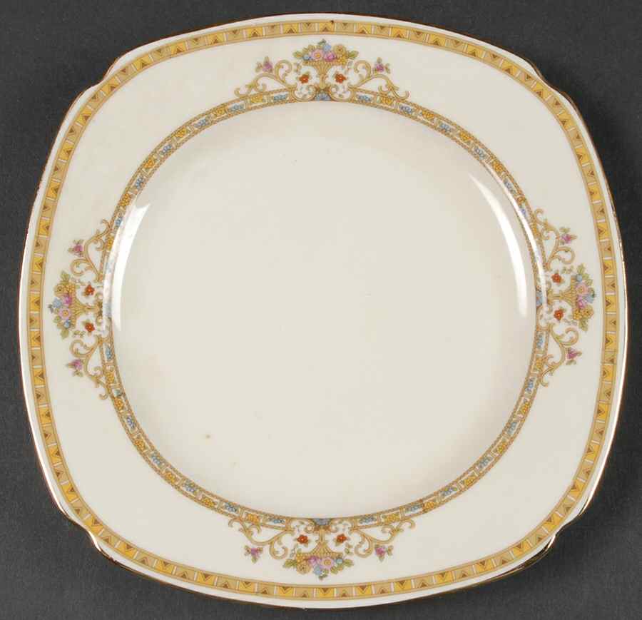 Moresque (Cream) Square Salad Plate by Epiag-1