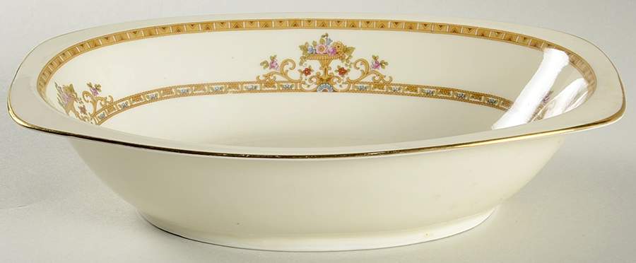 Moresque (Cream) 9" Oval Vegetable Bowl by Epiag-1