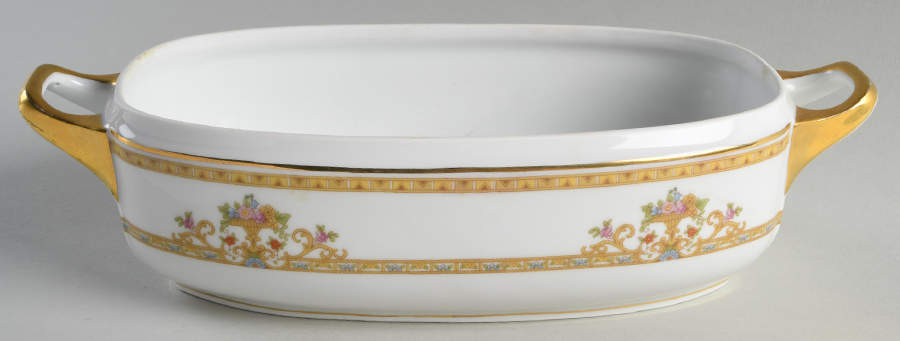 Moresque (White) Oval Vegetable No Lid by Epiag-1
