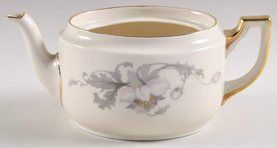 Pastelle (Cream Background, Smooth) Teapot No Lid by Epiag-1