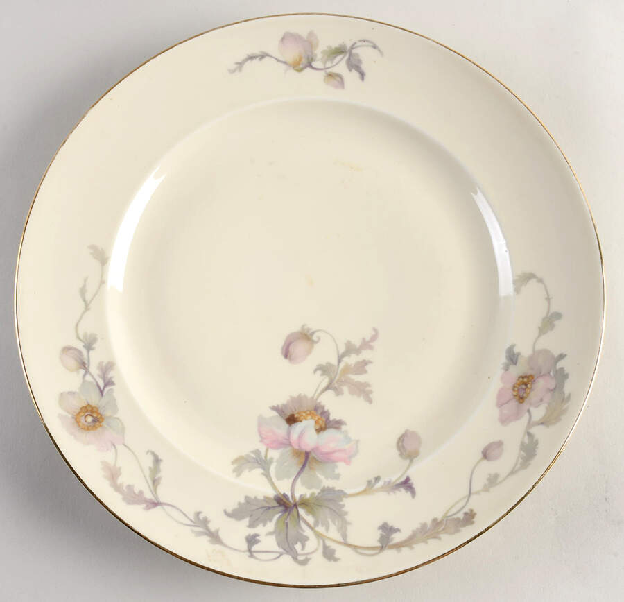 Pastelle (Cream Background, Smooth) 12" Chop Plate (Round Platter) by Epiag-1