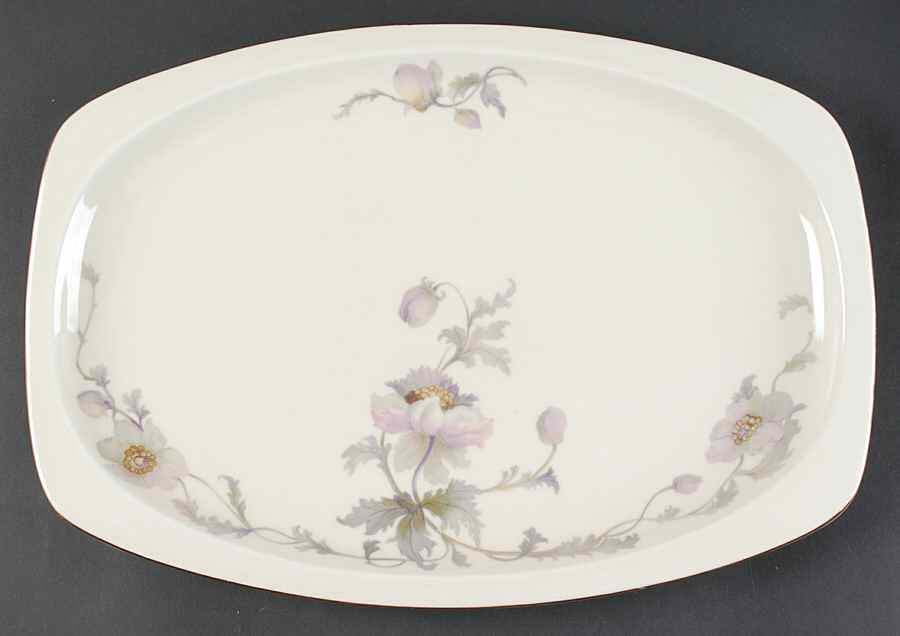 Pastelle (Cream Background, Smooth) 15" Oval Serving Platter by Epiag-1