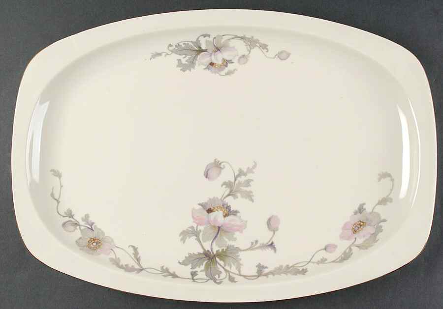 Pastelle (Cream Background, Smooth) 18" Oval Serving Platter by Epiag-1