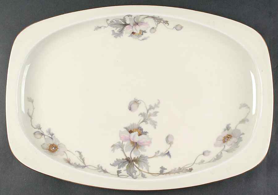 Pastelle (Cream Background, Smooth) 17" Oval Serving Platter by Epiag-1
