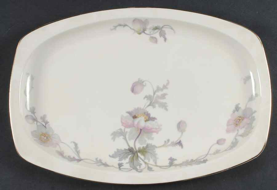 Pastelle (Cream Background, Smooth) 14" Oval Serving Platter by Epiag-1