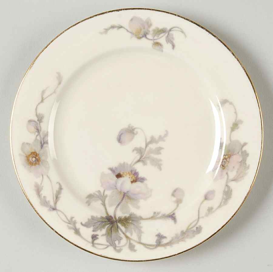 Pastelle (Cream Background, Smooth) Bread & Butter Plate by Epiag-1