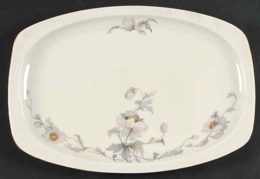 Pastelle (Cream Background, Smooth) 13" Oval Serving Platter by Epiag-1