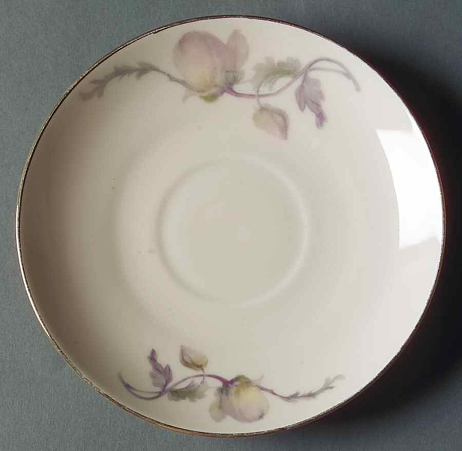 Pastelle (Cream Background, Smooth) Saucer for Flat Cup by Epiag-1