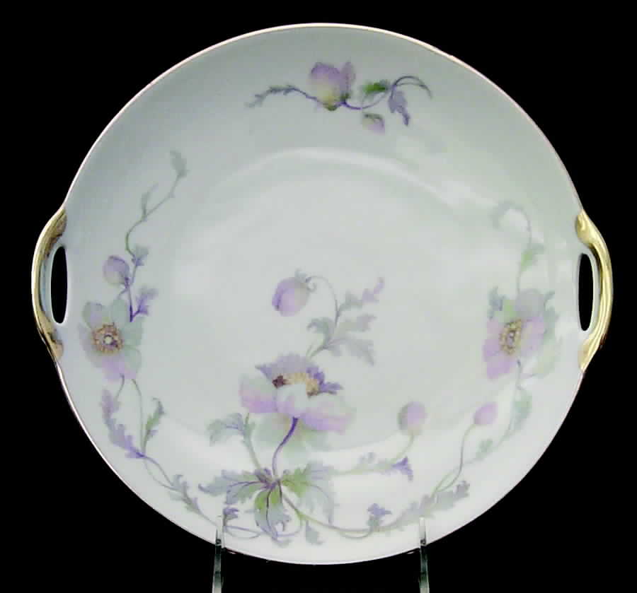 Pastelle (White Background) Handled Cake Plate by Epiag-1