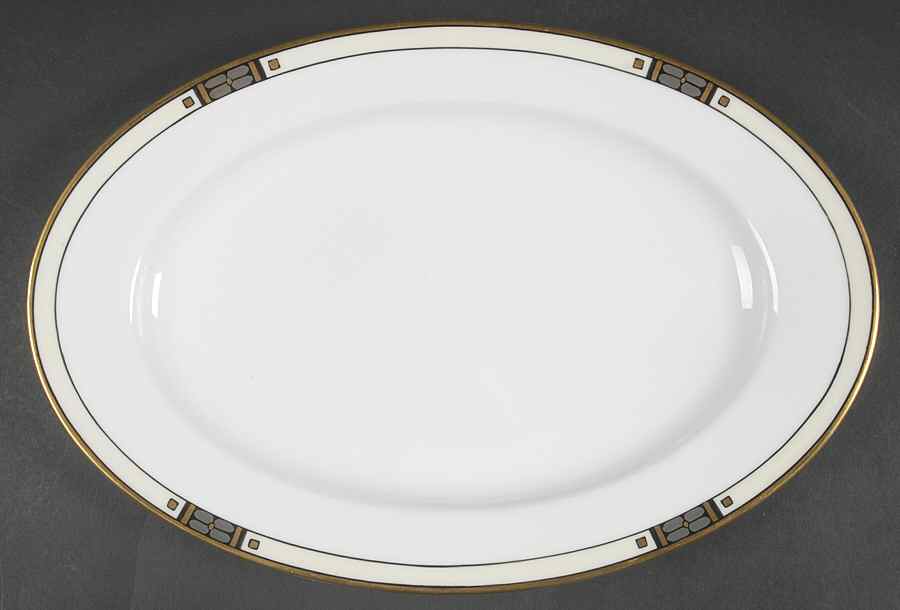 Platina 13" Oval Serving Platter by Epiag-1