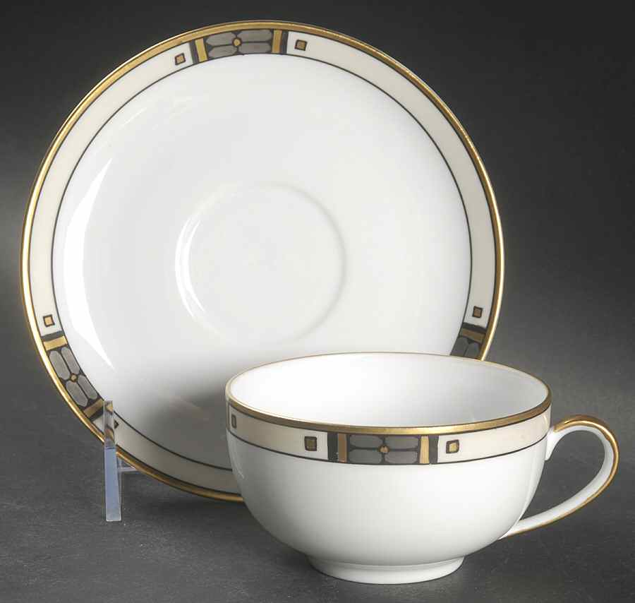 Platina Flat Cup & Saucer Set by Epiag-1