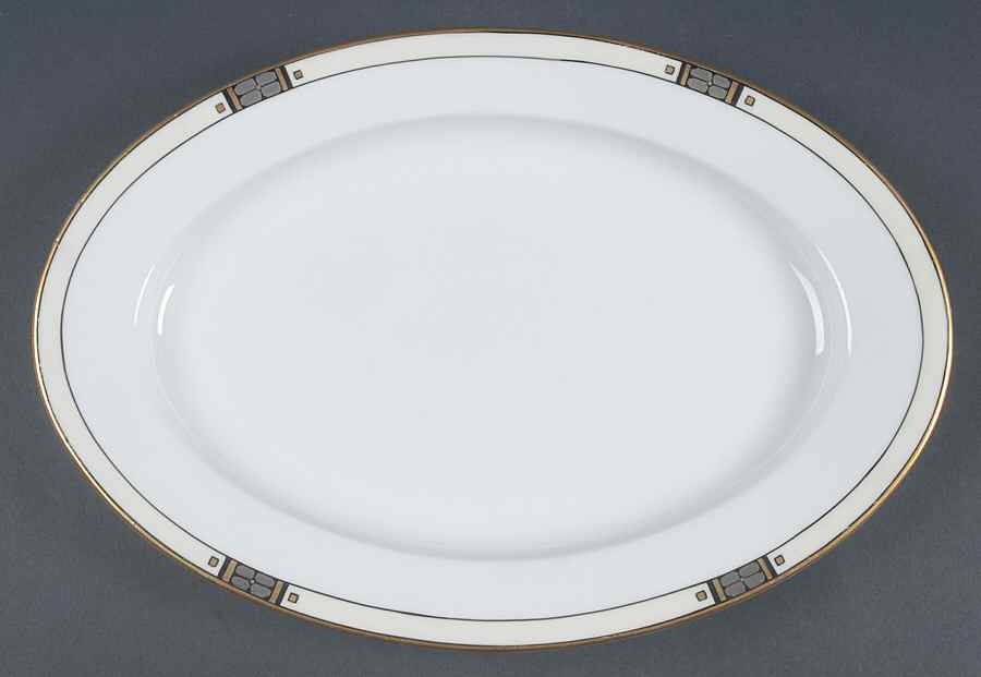 Platina 13" Oval Serving Platter by Epiag-1