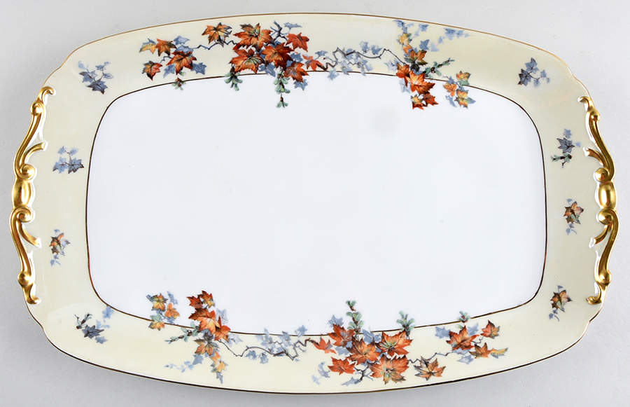 Silver Maple (Gold) 17" Oval Serving Platter by Epiag-1