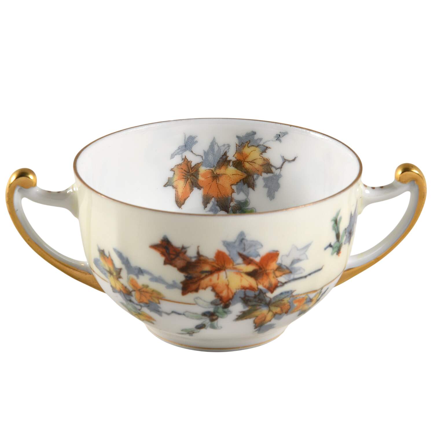 Silver Maple (Gold) Flat Bouillon Cup by Epiag-1