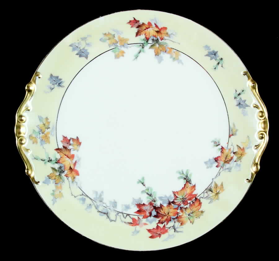 Silver Maple (Gold) Handled Cake Plate by Epiag-1