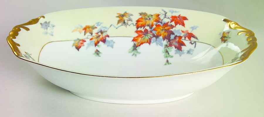 Silver Maple (Gold) 10" Oval Vegetable Bowl by Epiag-1