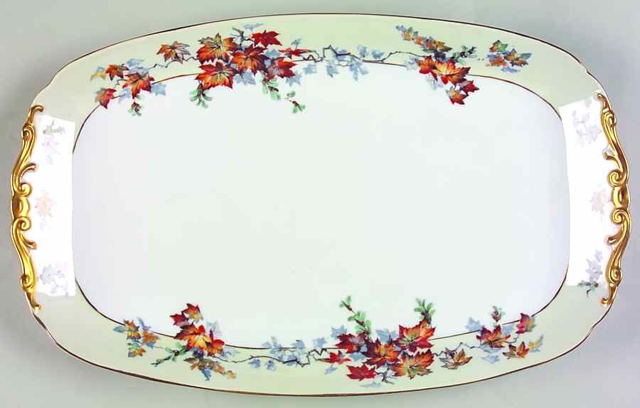 Silver Maple (Gold) 16" Oval Serving Platter by Epiag-1