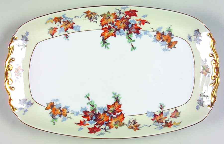 Silver Maple (Gold) 12" Oval Serving Platter by Epiag-1