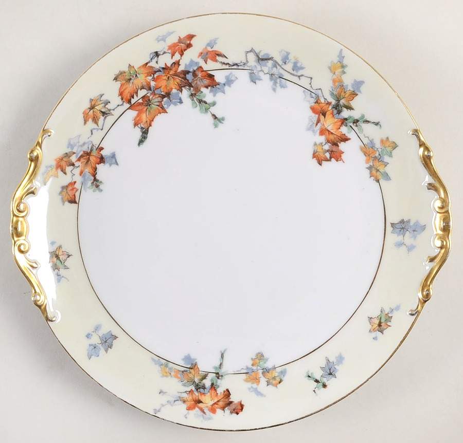 Silver Maple (Gold) Handled Cake Plate by Epiag-1
