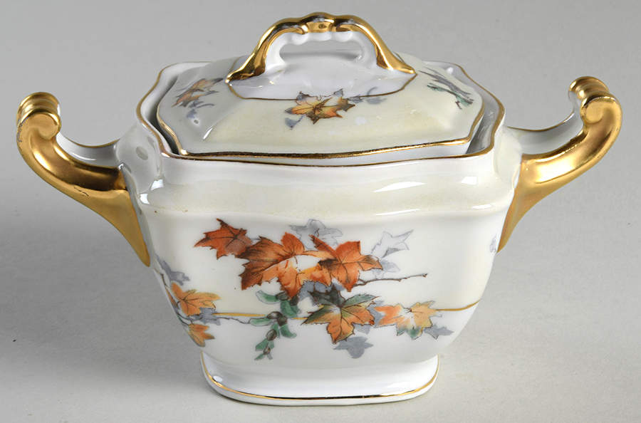 Silver Maple (Platinum) Sugar Bowl & Lid by Epiag-1