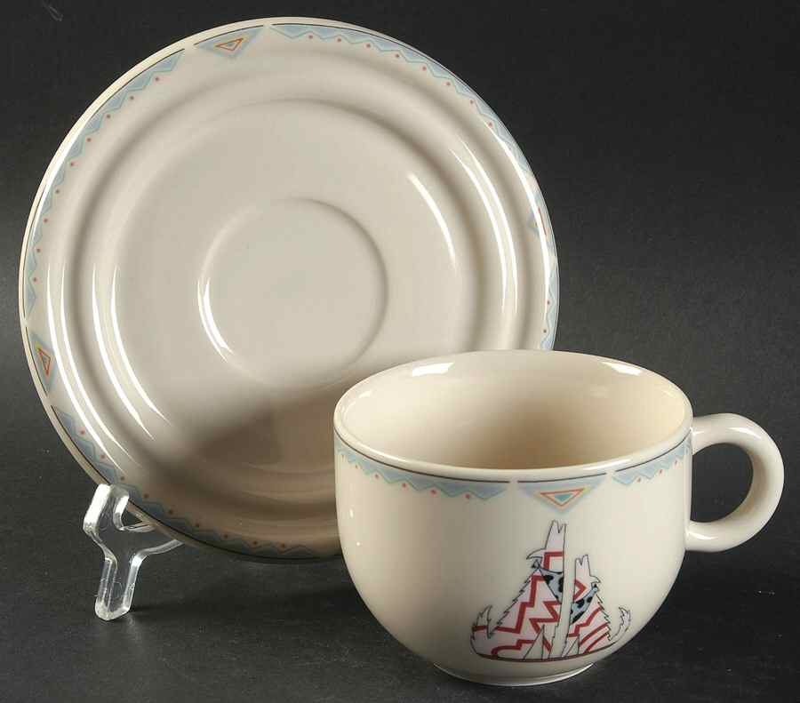 Amigo Flat Cup & Saucer Set by Epoch-1