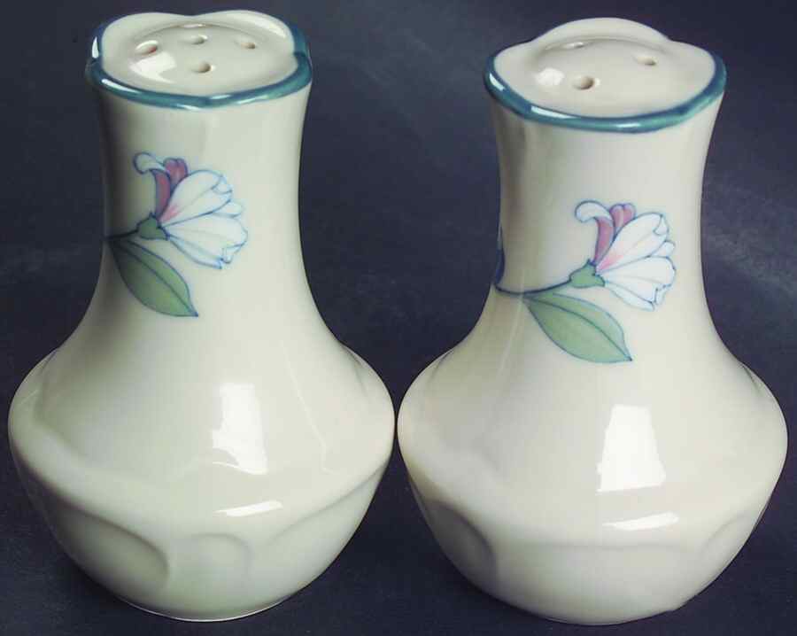 New Apple Blossom (Scalloped Edge) Salt & Pepper Set by Epoch-1