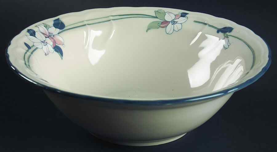 New Apple Blossom (Scalloped Edge) 9" Round Vegetable Bowl by Epoch-1