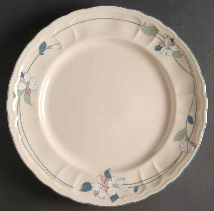 New Apple Blossom (Scalloped Edge) 12" Chop Plate (Round Platter) by Epoch-1
