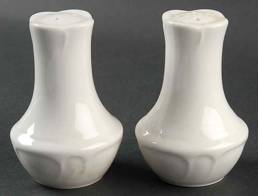 Baroque White Salt & Pepper Set by Epoch-1