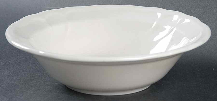 Baroque White Rim Cereal Bowl by Epoch-1