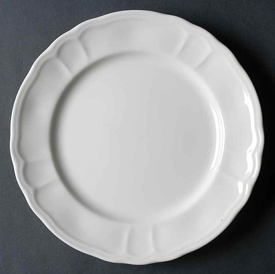 Baroque White Dinner Plate by Epoch-1