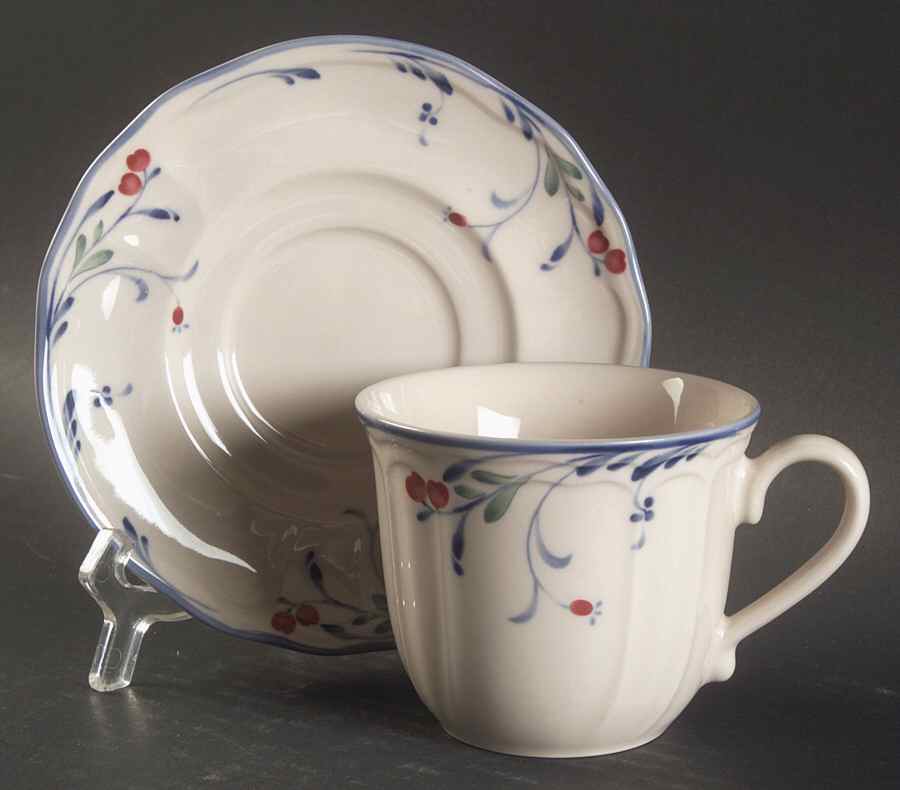 Berry Grove Flat Cup & Saucer Set by Epoch-1