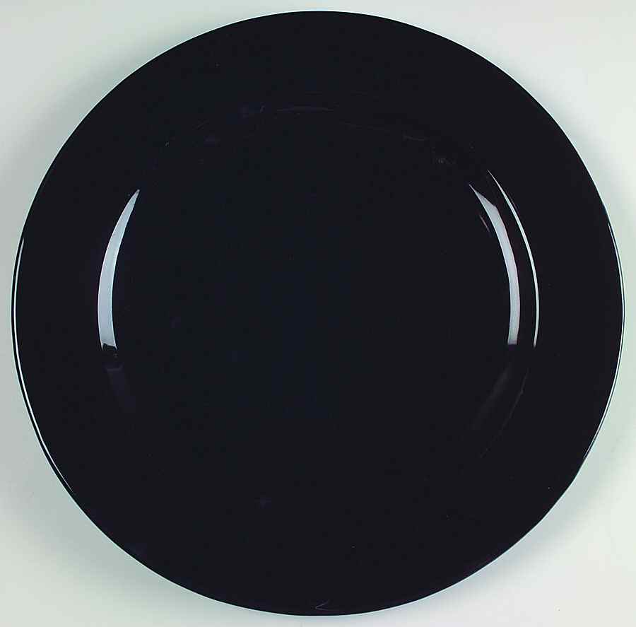 Black Service Plate (Charger) by Epoch-1