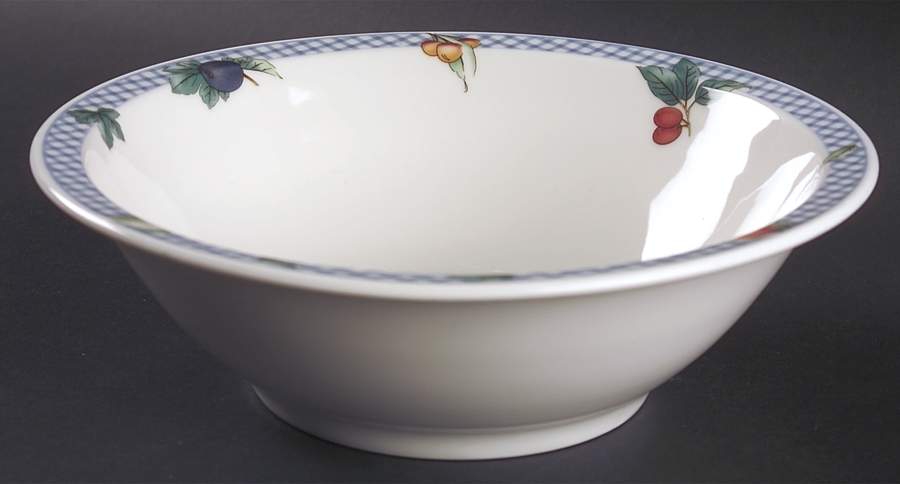 Country Gingham 9" Round Vegetable Bowl by Epoch-1
