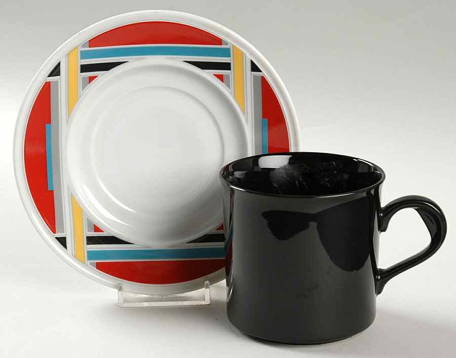 College Flat Cup & Saucer Set by Epoch-1