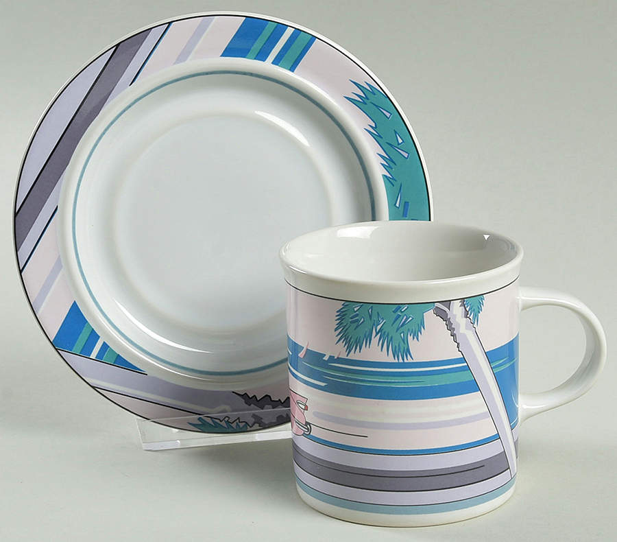 Cruising Flat Cup & Saucer Set by Epoch-1